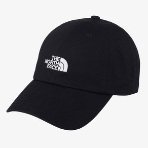 [매장판] 노스페이스 모자 로고 볼 캡 블랙 NE3CR01J, ONE, BLACK