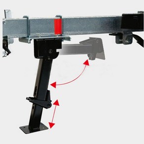 트레일러 아웃트리거 스테빌 라이져잭 지지대 2P 고정바 1P, 1세트