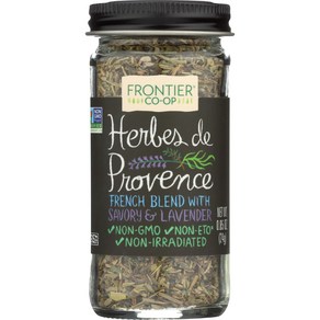 Fontie Co-op Hebes De Povence 0.85 Ounce Fe 프론티어 협동조합 에르브 드 프로방스 0.85온스 아로마틱 세이버리 타임 로즈마리, 24g, 1개