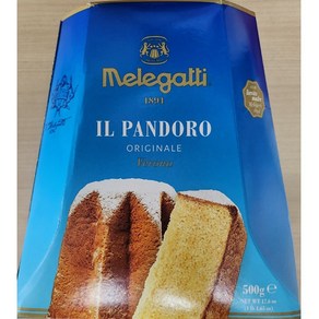 MELEGATTI 팡도르 오리지날 500g 크리스마스 연말 간식 이탈리아 PANDORO, 1개