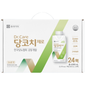 종근당 당뇨환자 영양식 닥터케어 당코치 제로 200ml, 188ml, 24개