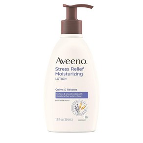 Aveeno 아비노 스트레스 릴리프 모이스처라이징 바디로션 라벤더향 354ml, 1개