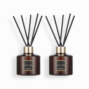 쿤달 퍼퓸 디퓨저 200ml 2개 + 섬유스틱 10개, 체리블라썸향, 1세트