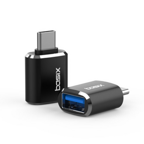 베이식스 C타입 to USB 3.0 변환 OTG 젠더 A30 2p, 메탈 블랙, 2개
