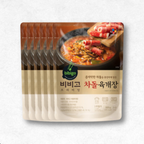 비비고 육개장 차돌육개장 500g 레트로트식품, 6개