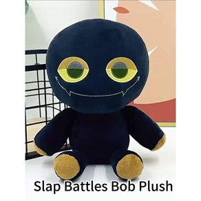 Slap Battles Bob Plush 볼싸움놀이 주변 피규어 봉제완구, 블랙(20cm), 1개