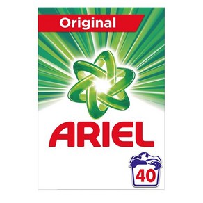 Aiel 아리엘 분말 세탁세제 2.6kg 오리지널 Aiel Washing Powde 40 Washes 2.6Kg, 1개