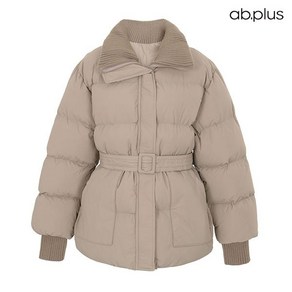 Ab.plus [ab.plus] 골지 배색 포인트 벨티드 패딩 점퍼 (LSZ1MU81A)785224