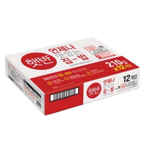 햇반 백미밥 210g 중간공기, 84개