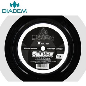 다이아뎀 SOLSTICE BLACK 1.25mm200m 릴 테니스스트링, 1개