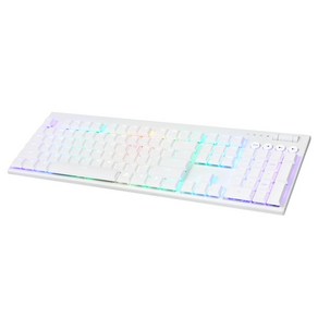 앱코 K641 슬림 플러스 RGB 교체축 LP 게이밍 기계식 유선 일반형 키보드, 흰색, k641 slim plus, 청축