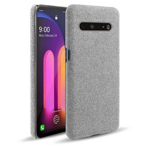 커버 LG V60 ThinQ 5G 케이스 슬림 레트로 천 하드 전화 LMV600 68 Coque Funda Capa