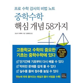 중학수학 핵심 개념 58가지:프로 수학 강사의 비법 노트