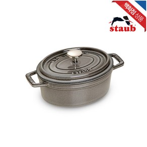 [AK플라자] [스타우브] [스타우브] 오벌 꼬꼬떼 15cm 그레이 (ST101518), -, 1개