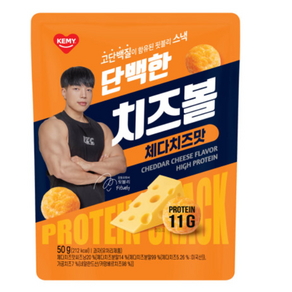 성경김본사 핏블리와 함께하는 단백한 치즈볼 체다치즈맛 50g, 1개