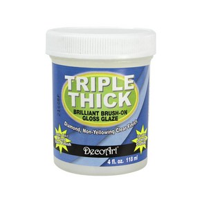 공예몰 데코아트 Triple Thick Gloss Glaze 4oz 유광 광택 바니쉬