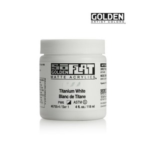 골든 아크릴물감 SoFlat 118ml S1 Titanium White