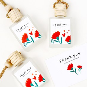 미니사각 땡큐 카네이션 디퓨저(15ml*5개)만들기 KIT+미니카드 5장, 1개