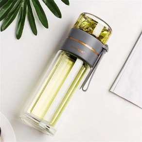 더블 레이어 휴대용 물컵 사무실 커플 선물 컵 티 로즈 인퓨저, A.301-400ml, 12.A05 400ML, 1개