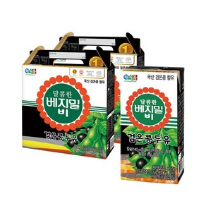 달콤한 베지밀 B 검은콩 두유, 190ml 32팩, 32개, 190ml