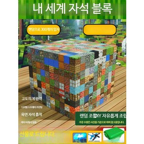 마인크래프트 자석 블록 토털 굿즈 DIY, 자석블록-랜덤 300개+14캐릭터, 1개