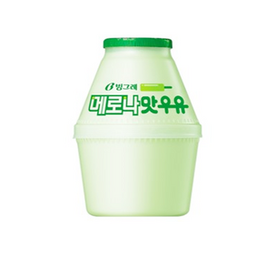 빙그레 메로나맛우유, 240ml, 12개