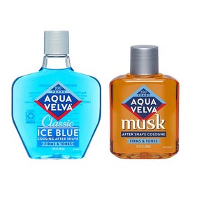 Aqua Velva 아쿠아벨바 머스크 앤 아이스블루 애프터쉐이브 2종세트, 1세트, 310ml