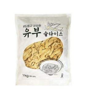 코우 유부 슬라이스, 1kg, 10개