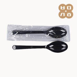씨앤몰 일회용 숟가락 1P 개별포장 CN 흑색 1박스1500개, 1500개, 1박스
