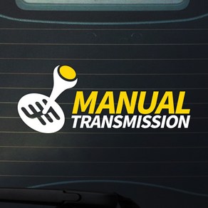 트웬티팩토리 투톤 수동차량스티커 MANUAL TRANSMISSION, 02-투톤 TRANSMISSION 가로형 6단, 일반, 1개