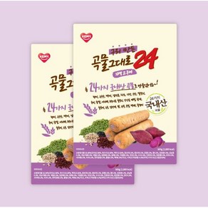 곡물그대로24 크리스피롤 자색고구마 2박스, 500g, 2개