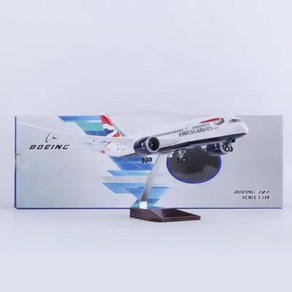 라이트 휠 비행기 컬렉션 B787 항공기 BRITISH AIRWAYS Ailines 모델 1 130 체중계 2025, 01 No Light, 1개