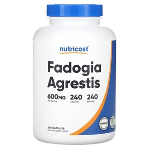 Nuticost Fadogia Agestis 600mg 캡슐 240정, 1세트