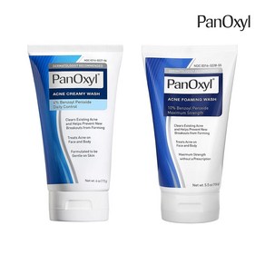 파녹실 아크네워시 벤조일 퍼옥사이드 포함 트러블 피부용 클렌저 / PanOxyl Acne Foaming and ceamy Wash, 아크네 크리미 워시, 1개