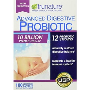 TruNature Advanced Digestive Probiotic White 100 Count