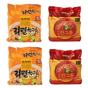 노브랜드 라면한그릇 순한보통맛10개 얼큰매운맛10개 총20개구성 사무실탕비실 작업실간식