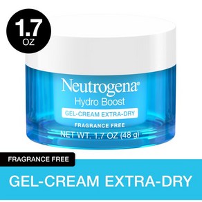 Neutogena Hydo Boost Hyaluonic Acid Moistuize 건성 피부 관리 페이스 크림 1.7온스, 3, 1개, 48g