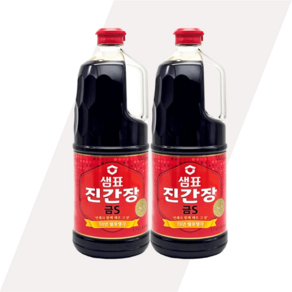 샘표 진간장 금S 발효간장, 2개, 1.7L