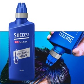 카오 일본 석세스 샴푸 success 블루 아쿠아시트러스, 400ml, 1개