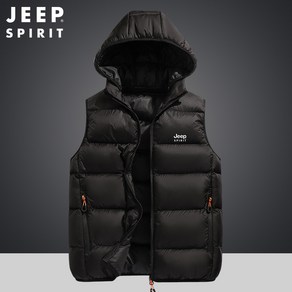 JEEP SPIRIT 지프 남녀공용 베스트 캐주얼 후드 탈부착 패딩조끼 8501+사은품