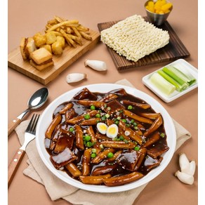 쿡생 짜장떡볶이 620g(2회분) 밀키트 간식 야식 분식, 620g, 1개