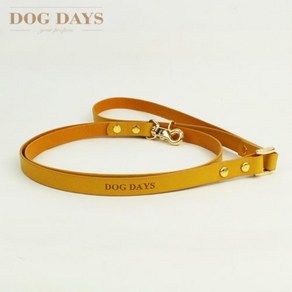 (DOGDAYS)프리미엄 120cm 가죽리드줄 엘로우 (S.M), S, 1개