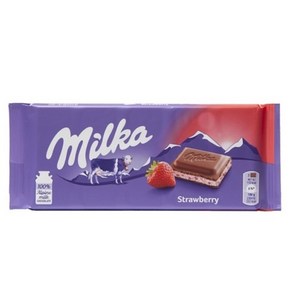 밀카 스트로베리 초콜릿, 100g, 12개
