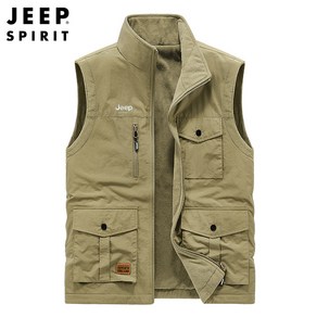 JEEP SPIRIT 지프 스피릿 남성용 집업 기모 안감 조끼 양면 조끼 2306A+양말