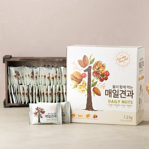 둘이 함께 먹는 매일견과 20gX60봉 1개, 1.2kg