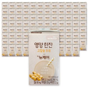 영양한잔 고칼슘두유 150ml x 96팩 균형영양식 두유 뉴케어, 4개, 3.6L