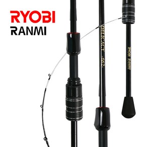 RYOBI RANMI 1.98M - 1.8M 탄소섬유 낚싯대 신축 초경량 하천 해수 낚싯대용 경질 폴