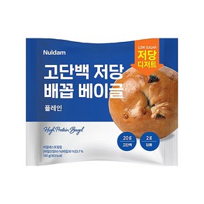 널담 고단백 저당 배꼽베이글 플레인, 12개, 140g