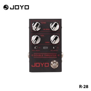 JOYO R-28 DOUBLE THRUSTER 베이스 기타 페달 하이 게인 오버드라이브 이펙트 페달 R 28, 1개