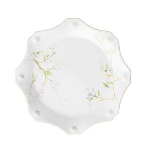 줄리스카 베리&뜨레드 22.5cm 스켈럽 디저트 플레이트 (Bey & Thead Chambay Scalloped Desset/Salad Plate), 1개, 지름 22.5cm, 쟈스민